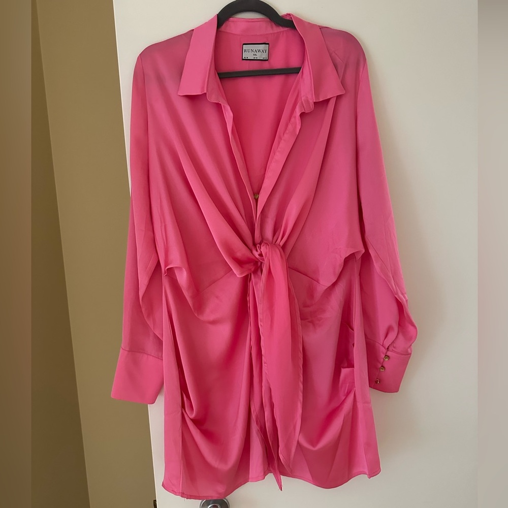 Bright pink dress